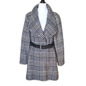 GUESS HOUNDSTOOTH CHECK  Peacoat Black & White SIZE LARGE